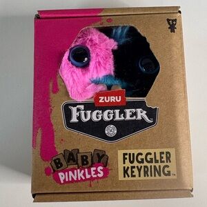 ZURU Fuggler Baby Pinkles Keyring - Pink & Blue Plush